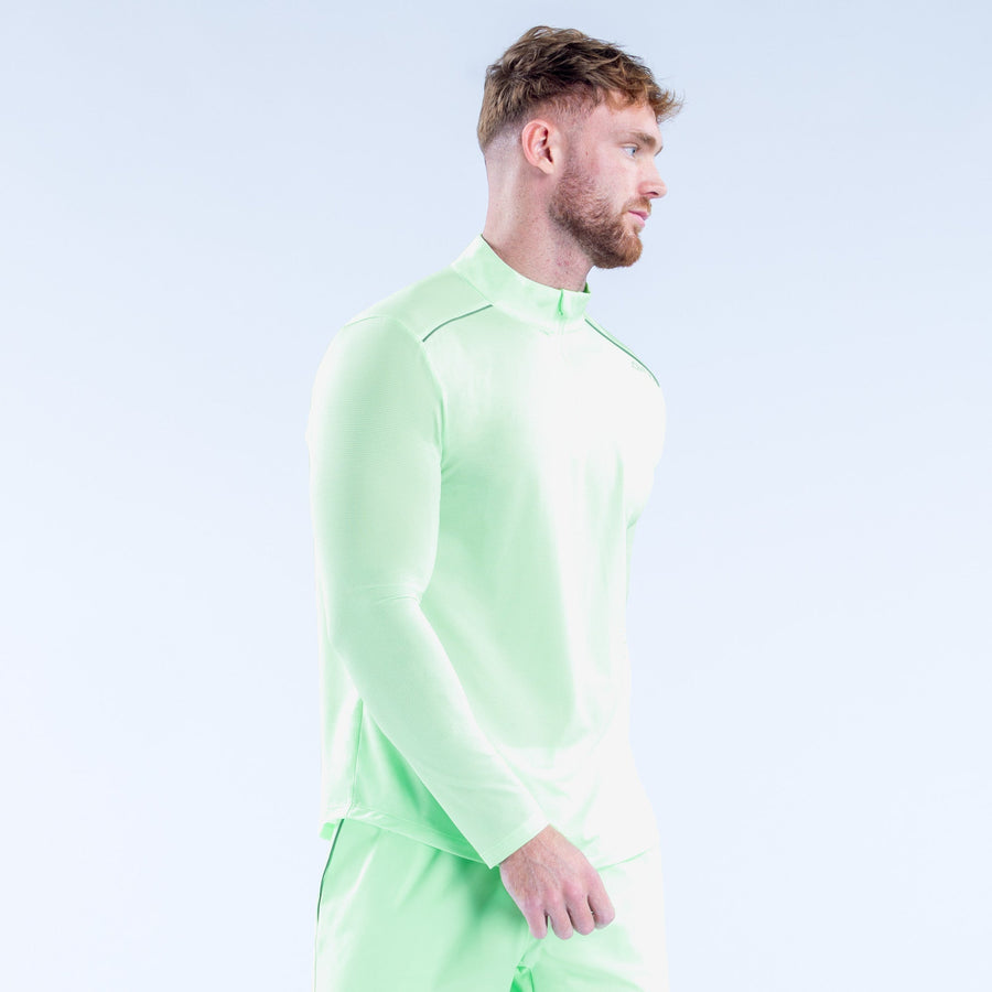 Haut quart de zip Charge Menthe